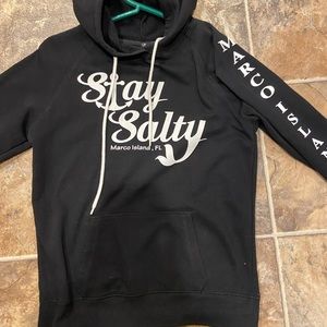 Black with white font Marco Island Florida Sweatshirt/Hoodie